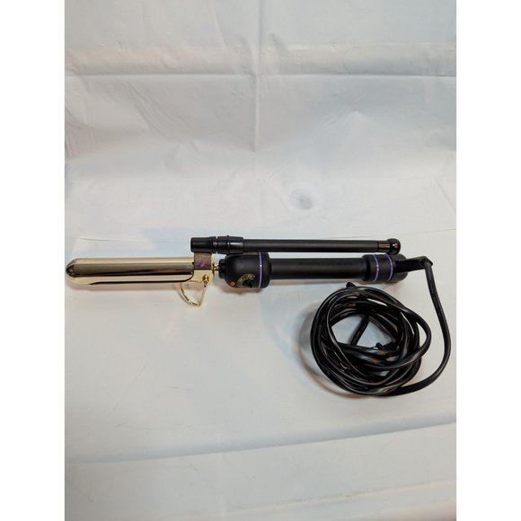Hot Tools Pro 24K Gold Plated Curling Iron Wand Long Lasting Heat 1" 8' Cord - Picture 1 of 8